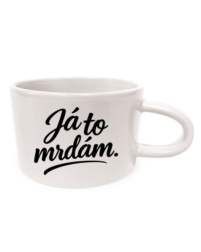 Keramický hrnček makronka  Já to mrdám