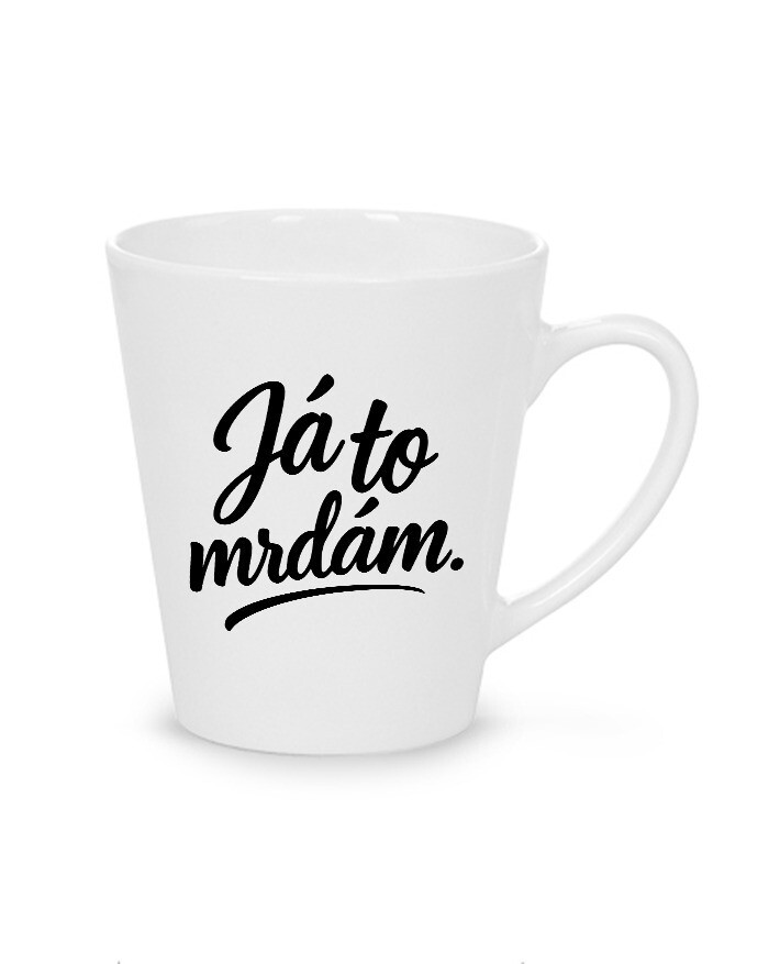 Keramický hrnček latte Já to mrdám