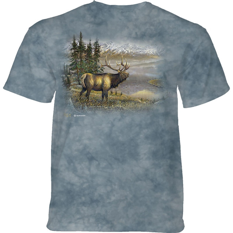 Tričko unisex The Mountain Elk (los) - modré, 3XL