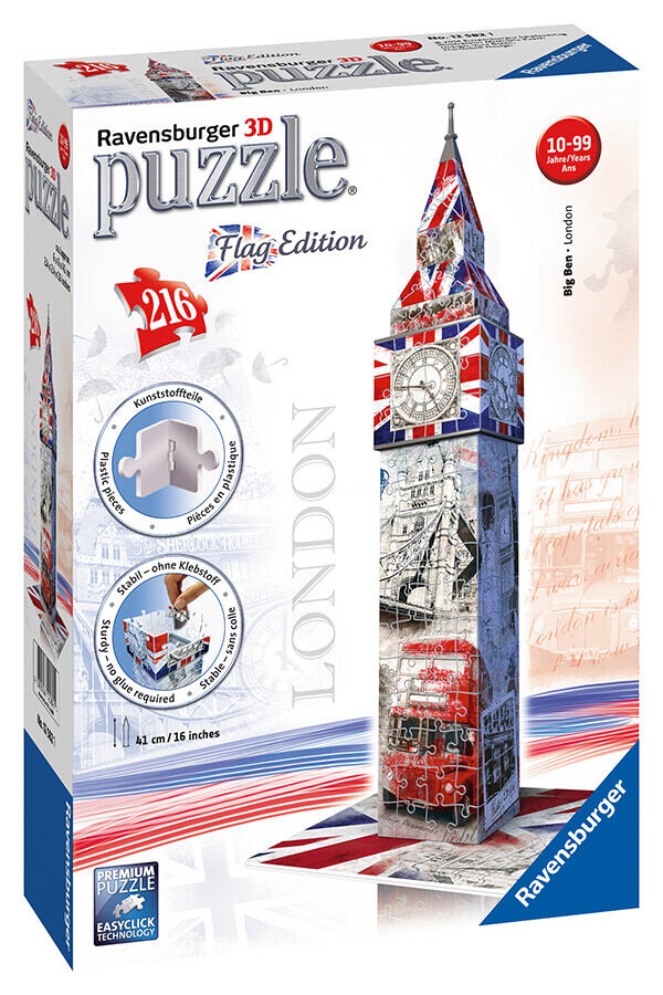 Ravensburger Big Ben Vlajková edícia 3D Puzzle 216 dielikov