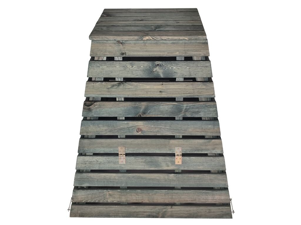 Drevený kompostér 560 L pyramída - česká výroba, zelený
