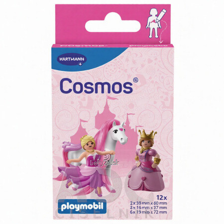 COSMOS Playmobil princess vodeodolná detská náplasť na rany 1 x 12 ks