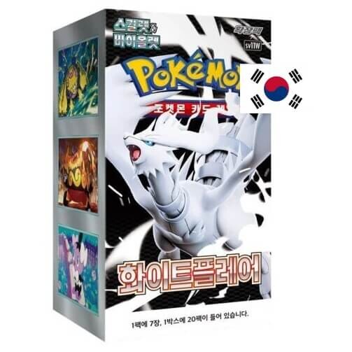 Nintendo Pokémon Scarlet and Violet White Flare Booster Box - kórejčina