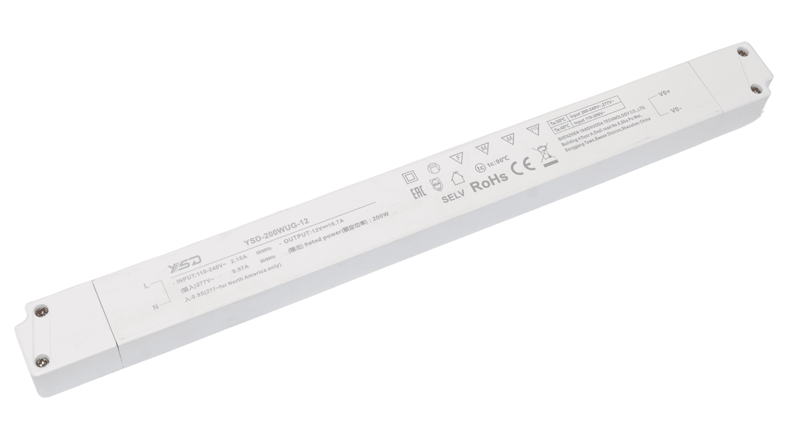 LED Solution LED zdroj (trafo) hybrid CV+CC 12V 200W vnútorný - VZORKA VYP363