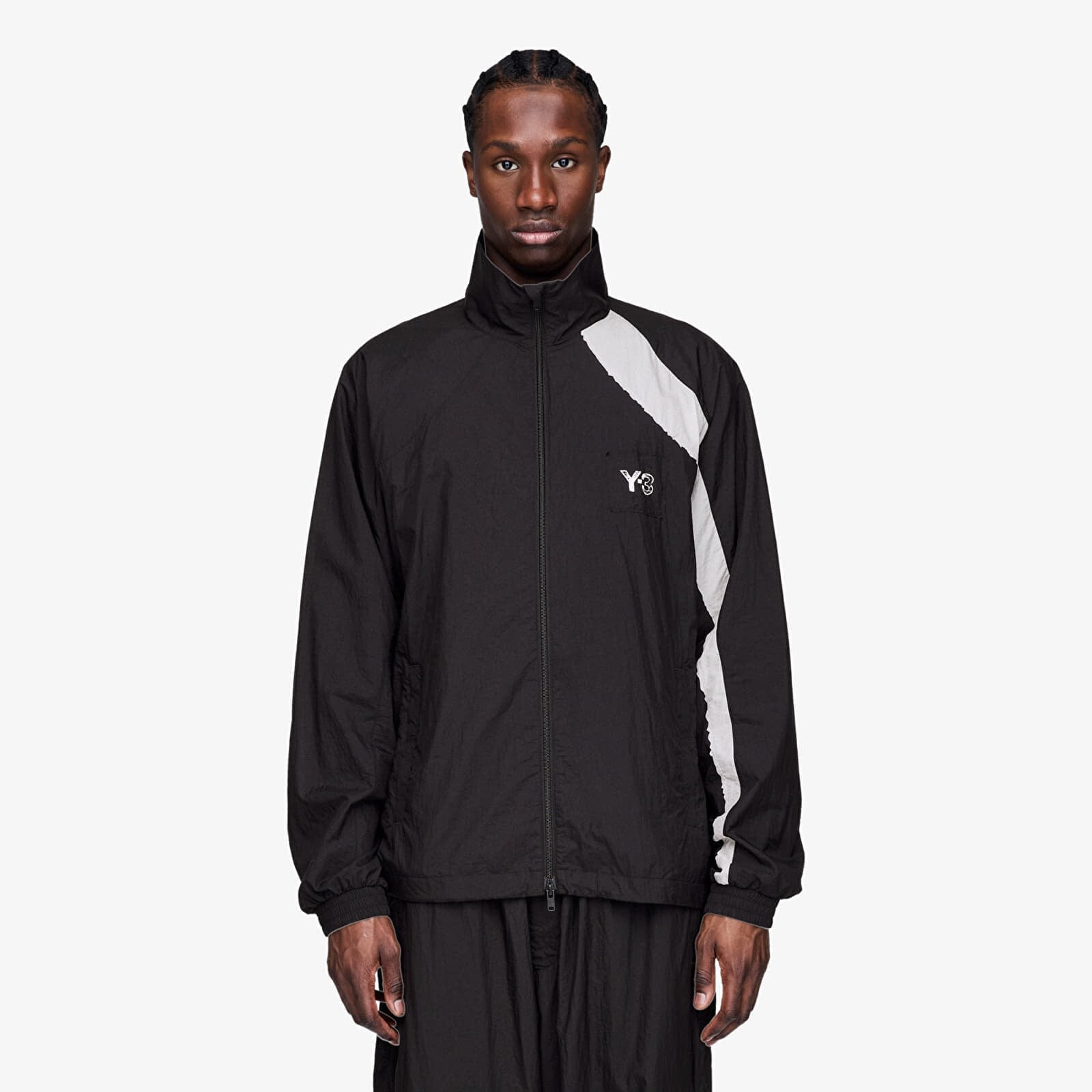 Bunda Y-3 Raw Edge 3 Stripes Nylon Shell Jacket Black S