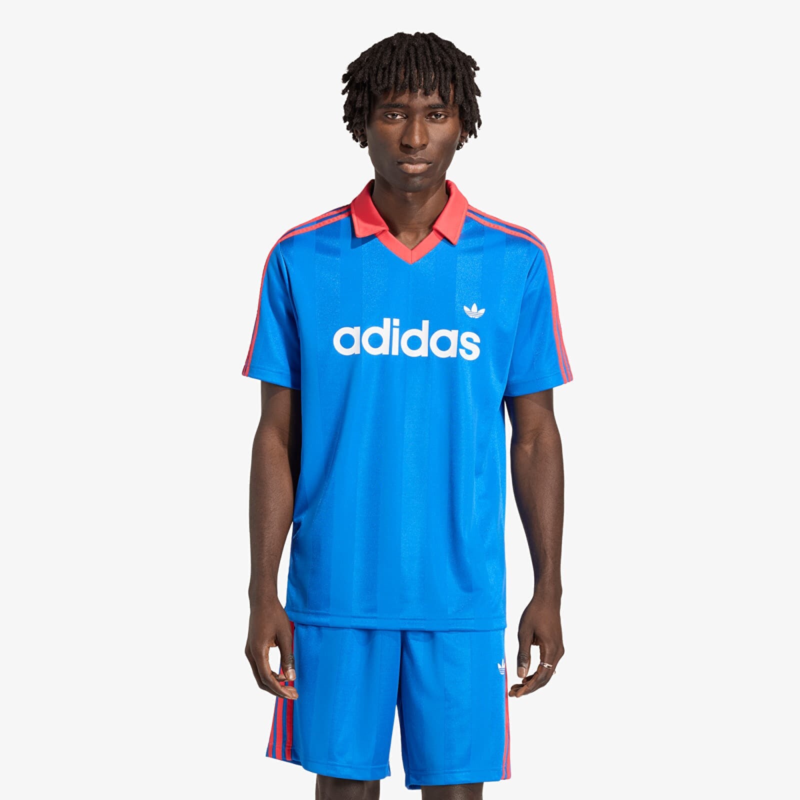 Dres adidas Archive Collar Engineered Jersey Blue S