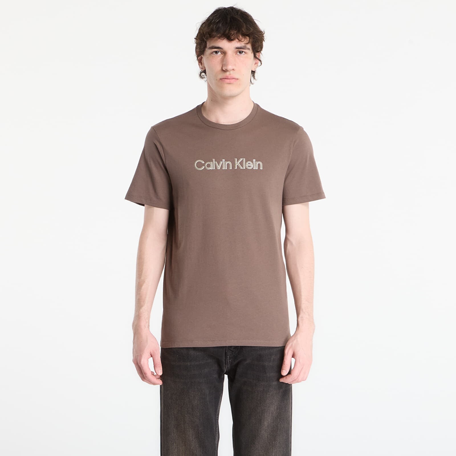 Tričko Calvin Klein 30S Eu Wholesale Sportswear Graphic Tee Warm Oak S