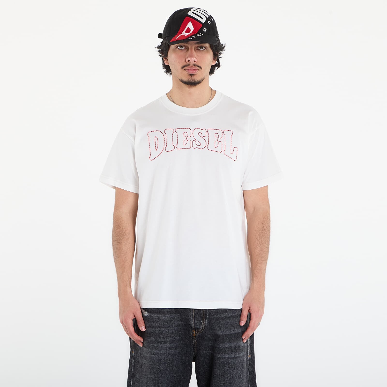 Tričko Diesel T-Norm-V10 T-Shirt Off White M
