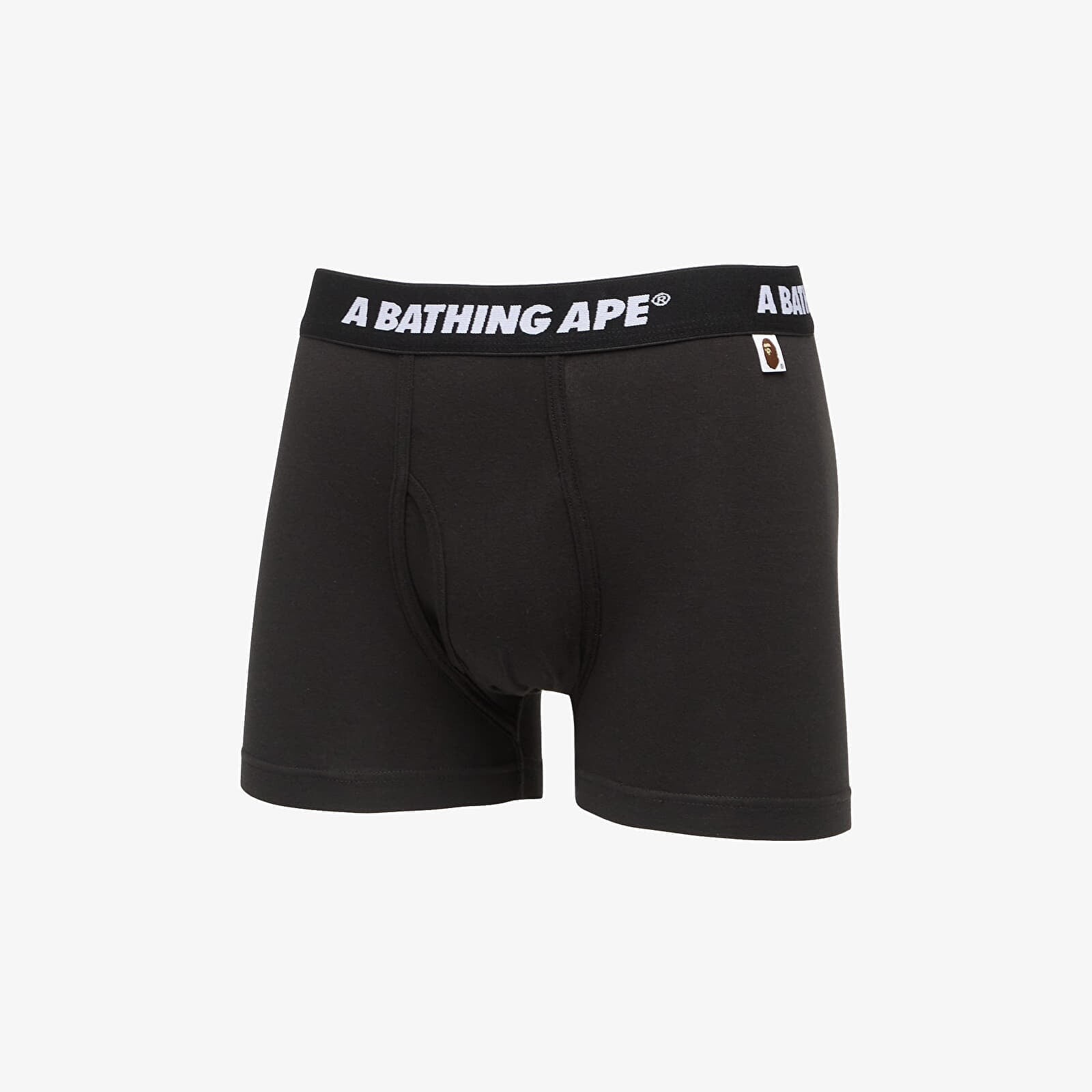 Boxerky A BATHING APE Bape Trunks Black L