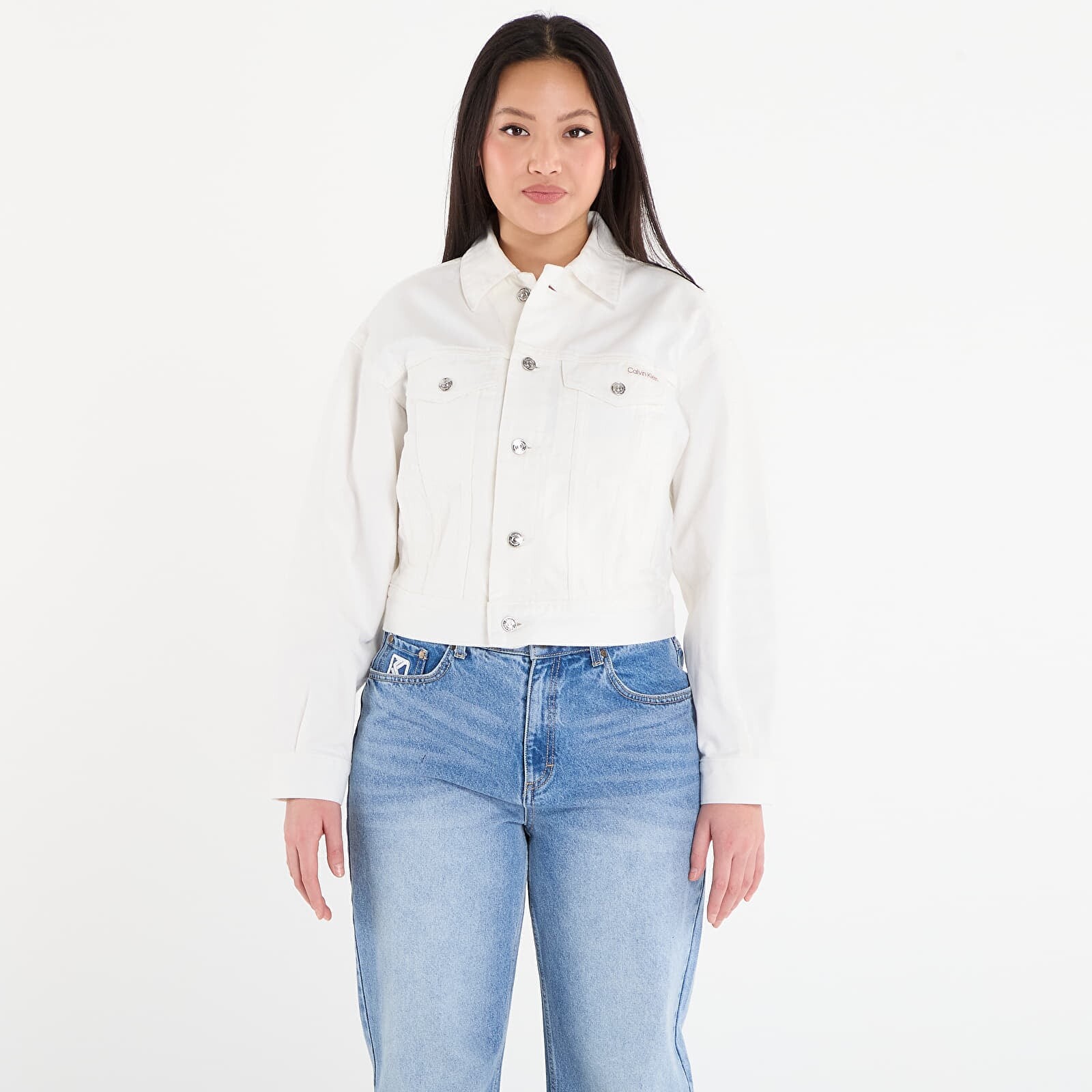 Bunda Calvin Klein 90S Trucker Jacket Chalk White S