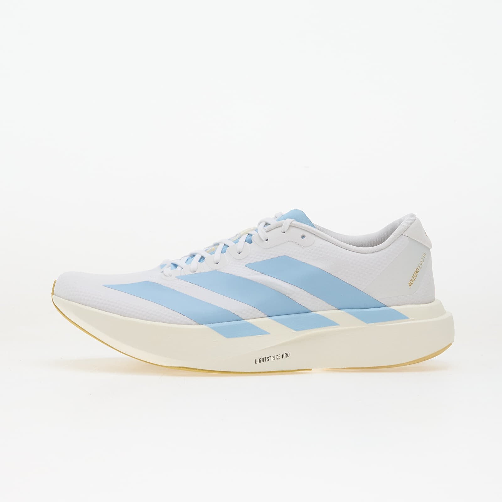 Tenisky adidas Adizero EVO SL Ftwr White/ Clear Blue/ Matte Gold EUR 47 1/3