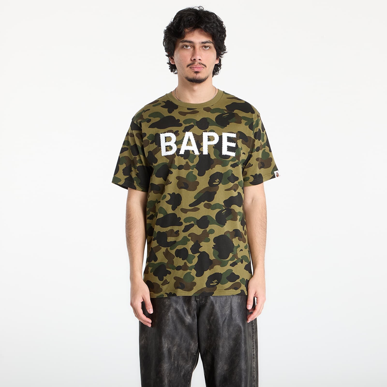 Tričko A BATHING APE 1St Camo Bape Rhinestone Tee UNISEX Green XL