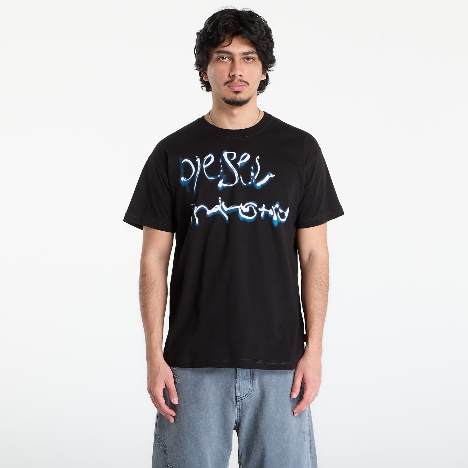 Tričko Diesel T-Norm-V8 T-Shirt Black XL