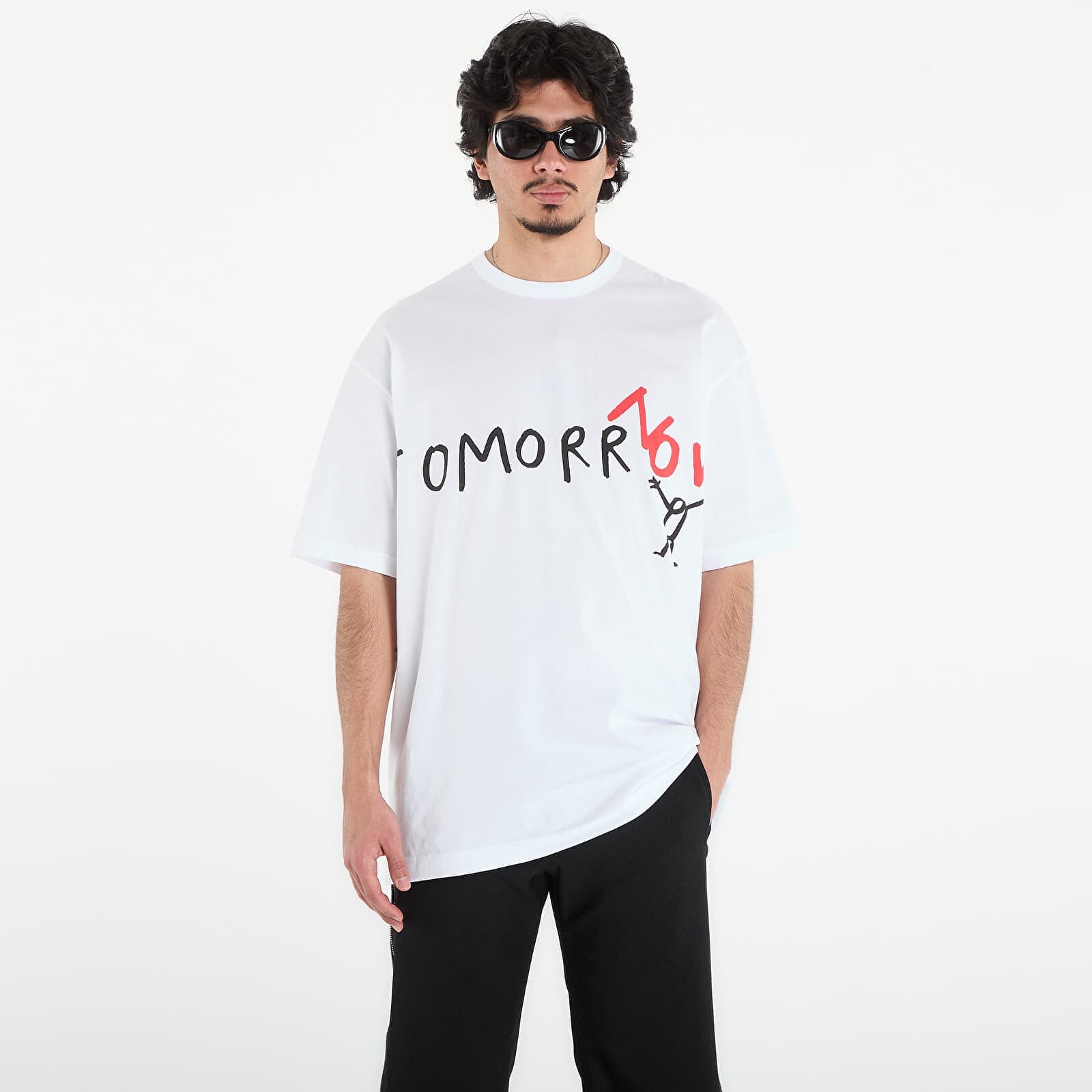 Tričko Comme des Garçons SHIRT Mens T-Shirt Knit White XL