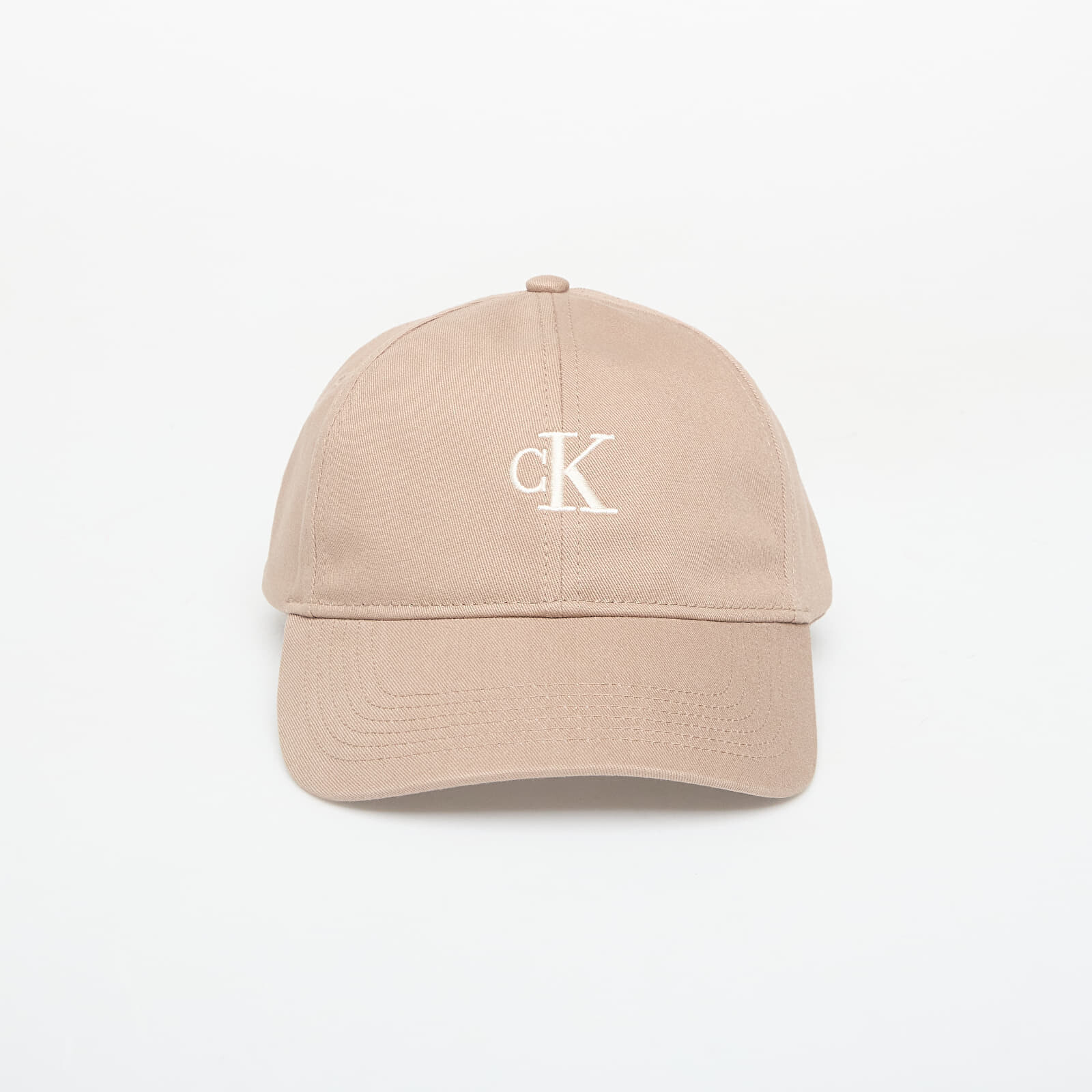 Šiltovka Calvin Klein Monogram Embroidery Baseball Cap Desert Taupe/ Contrast Logo Universal