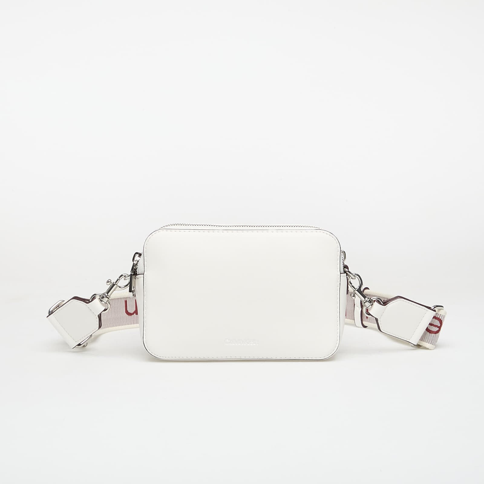 Kabelka Calvin Klein Webbing Double Strap Camera Bag White Alyssum Universal