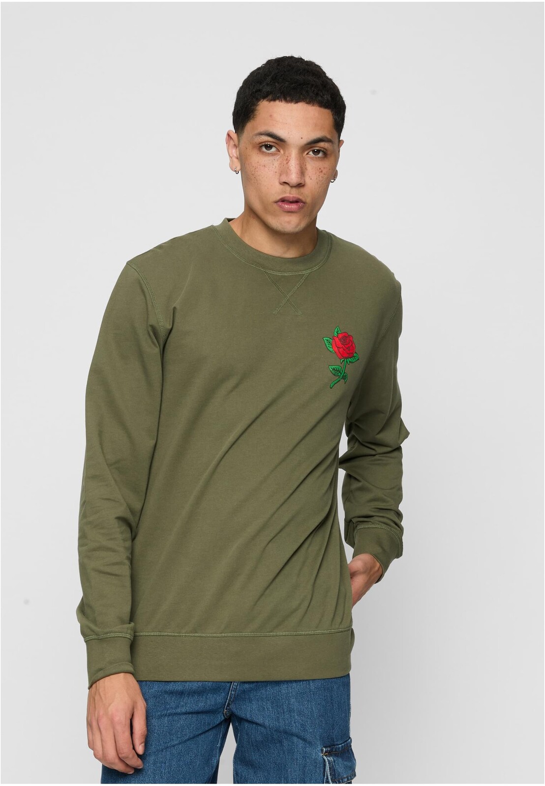 MISTER TEE Sweat Crewneck Olive