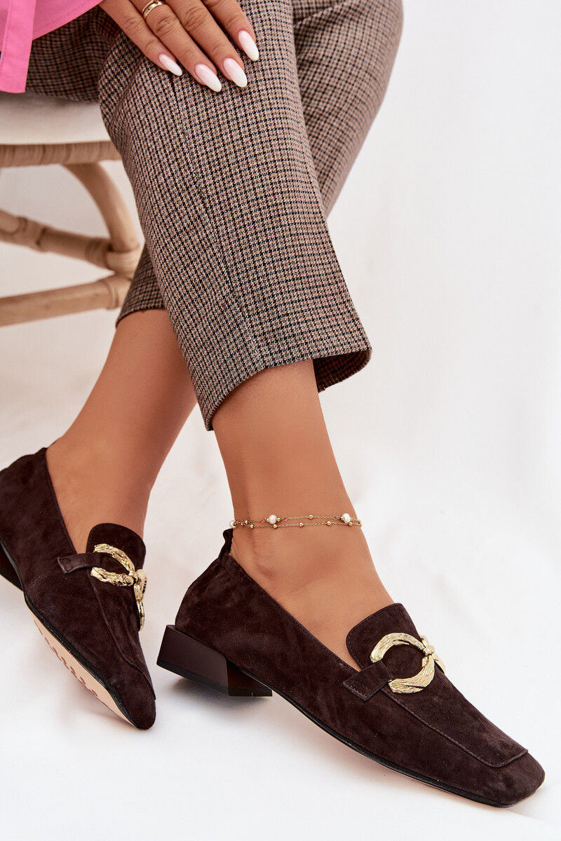 Mokasíny S. BARSKI z prírodného semišu