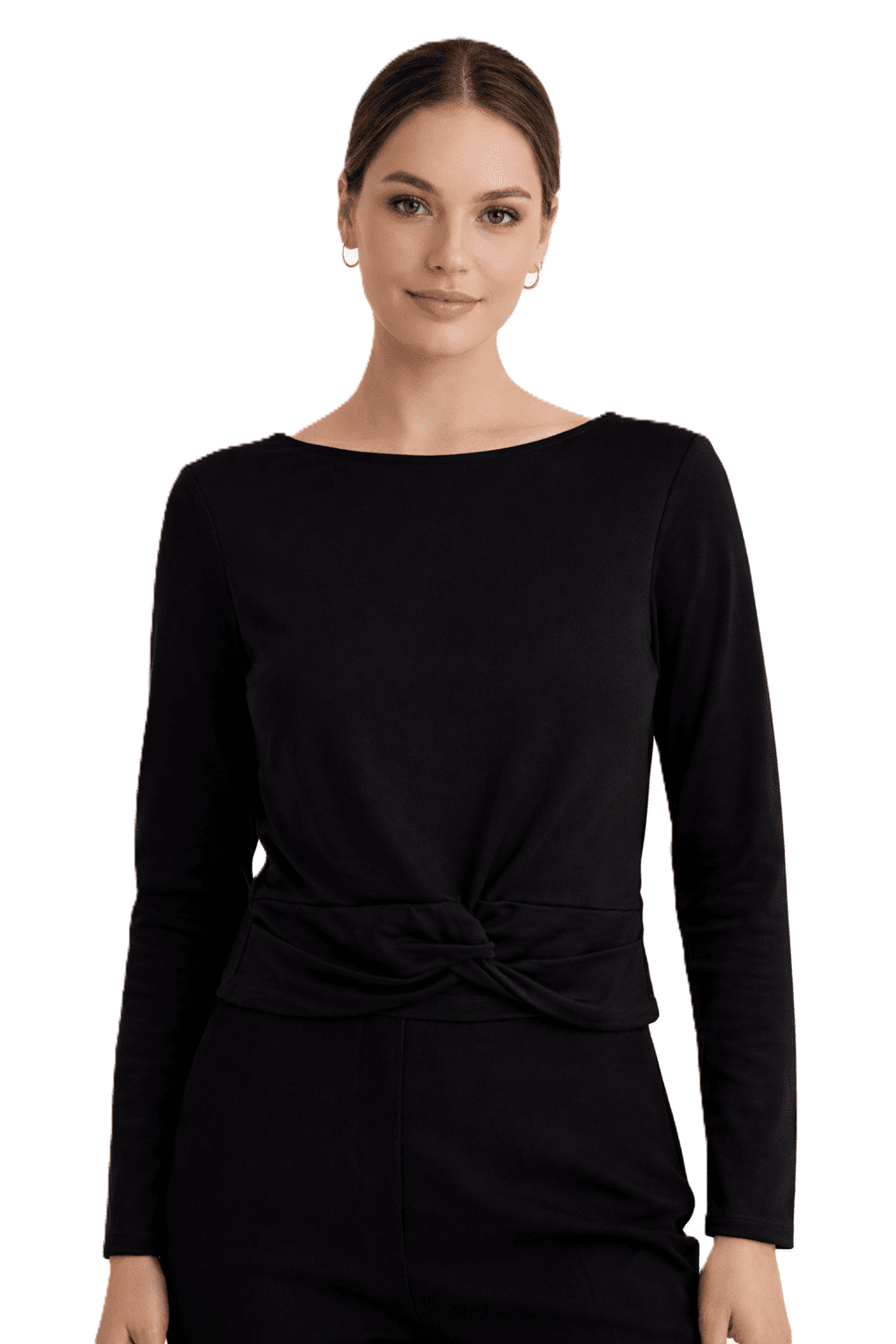 Guido Maria Kretschmer dámsky crop top s dlhým rukávom