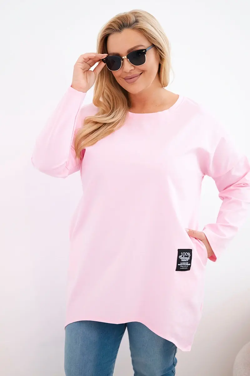 Kesi Plus-size blúzka s dlhým zadným dielom