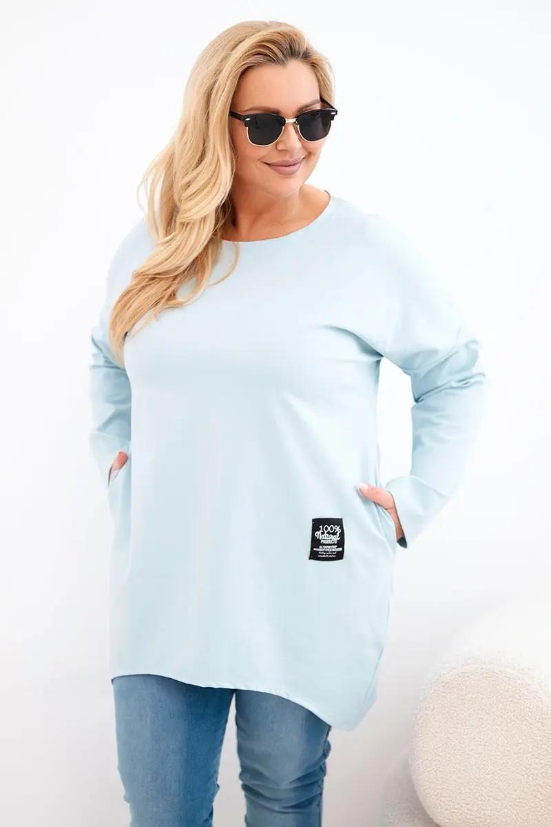 Blúzka Kesi Włoski Plus Size s dlhším chrbtom