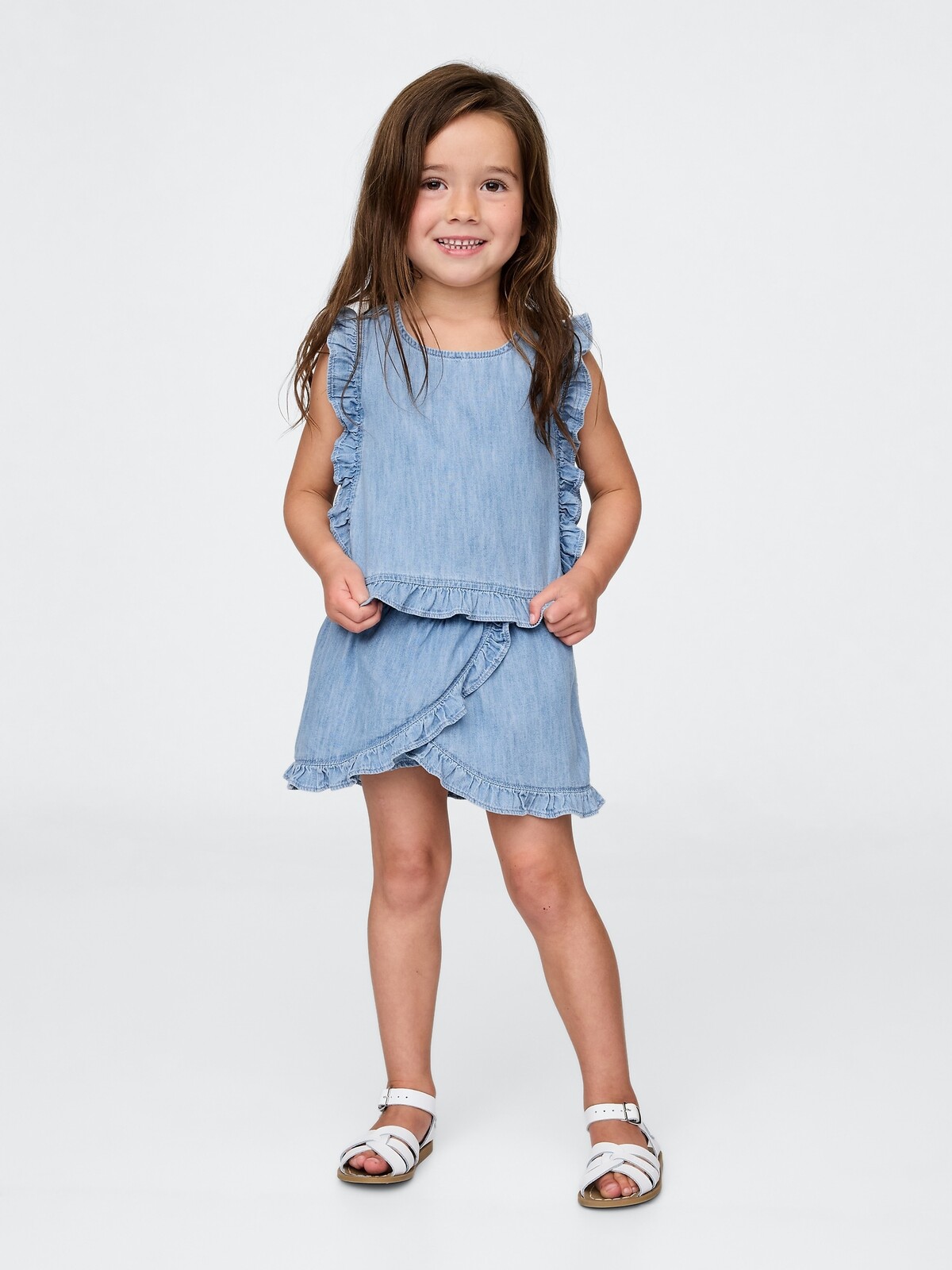 GAP Baby denim súprava pre dievčatá