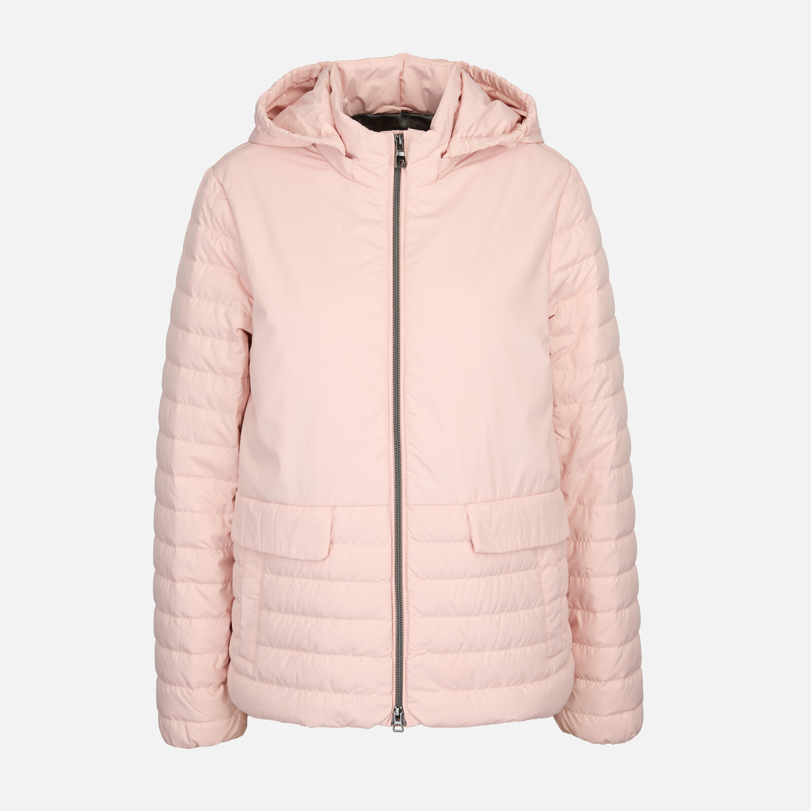 Ružová dámska prešívaná bunda Geox Myluse