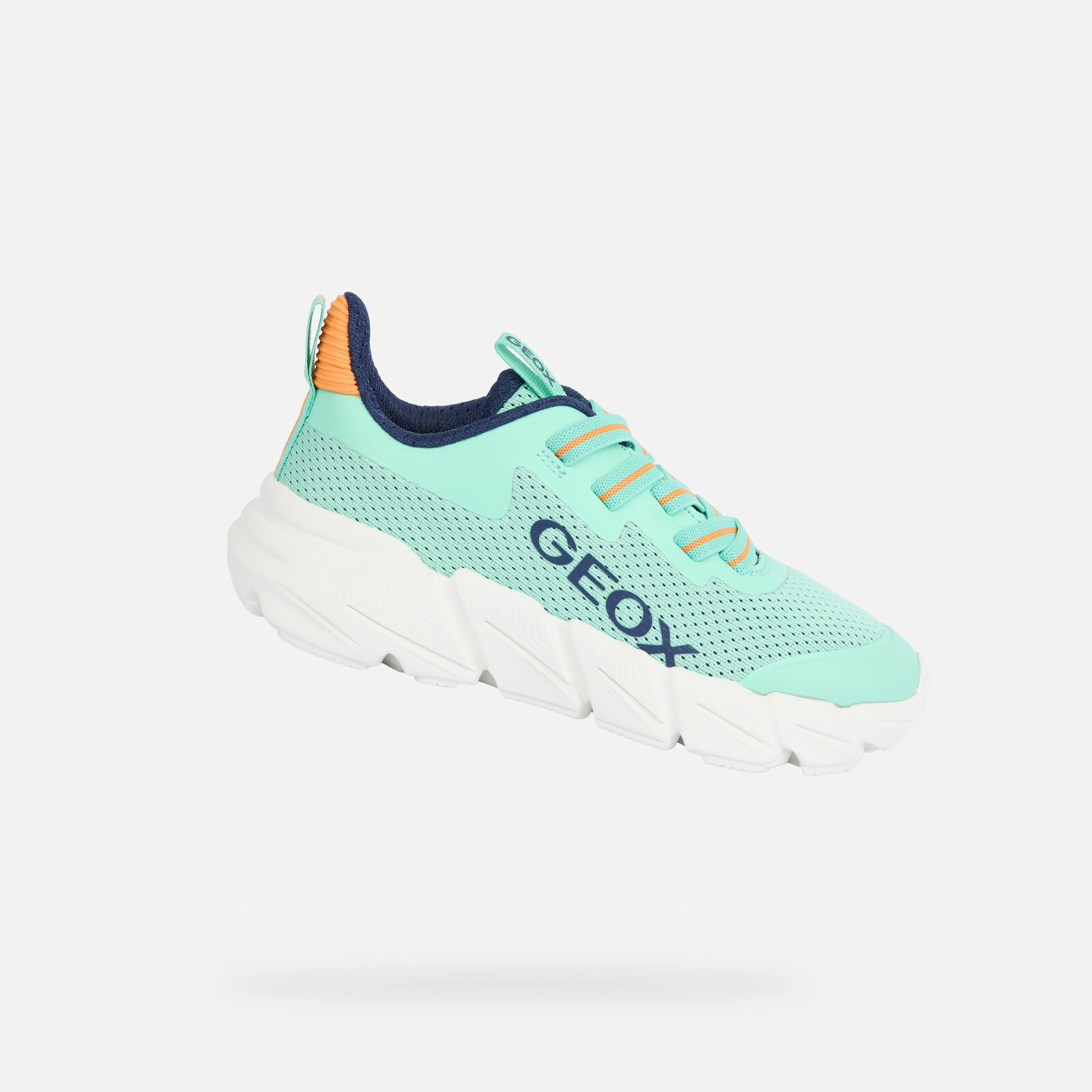 Tyrkysové chlapčenské tenisky Geox Flexyper Fast