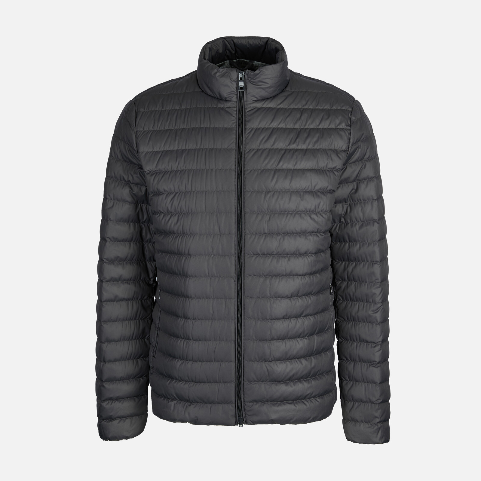 Šedá pánska páperová bunda Geox Warrens