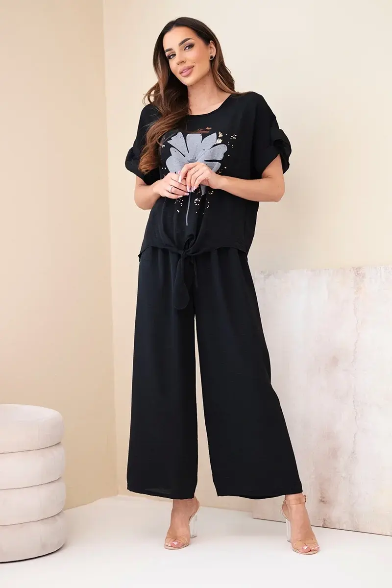 Dámsky viskózový set Kesi s potlačou