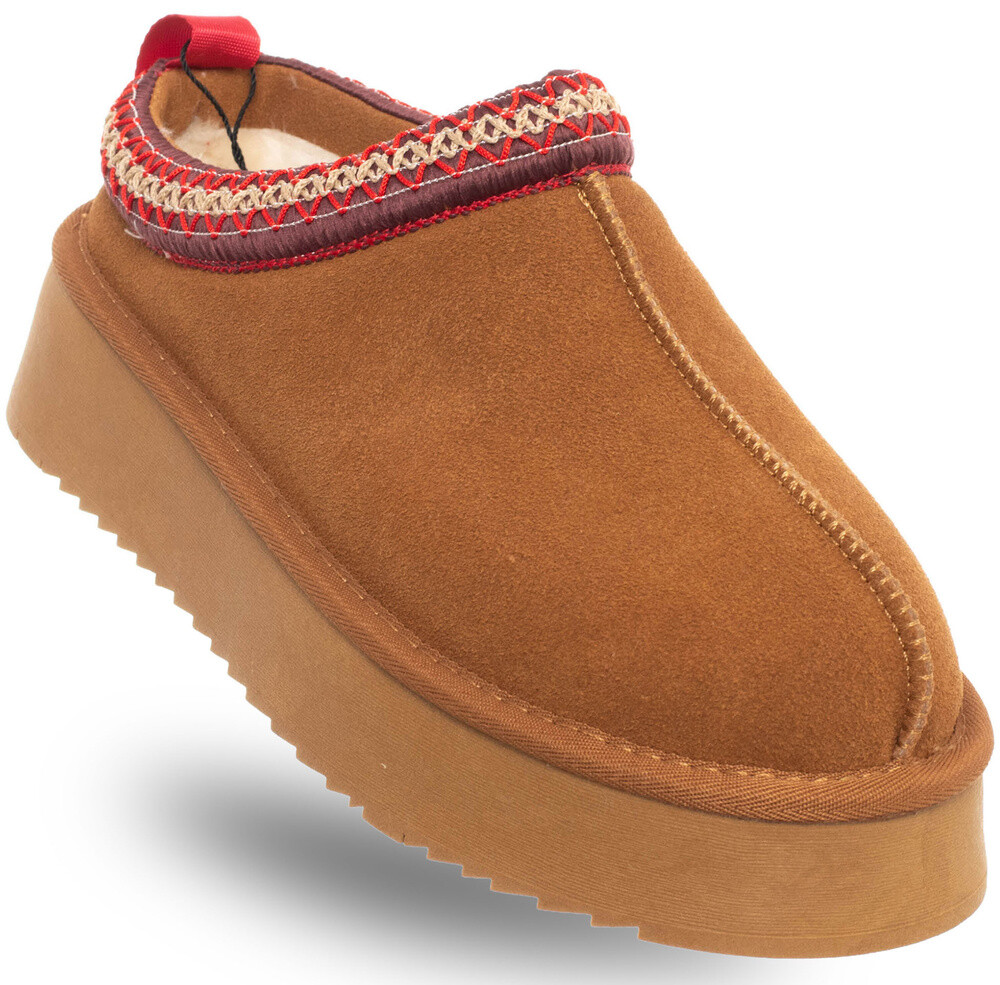 Dámske sabot so snehom na platforme