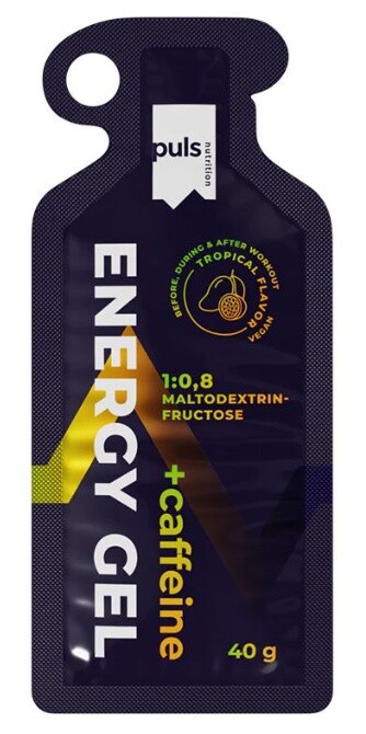 Puls nutrition energy gel + caffeine 40 g - tropical