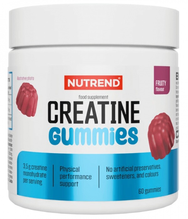 Nutrend creatine gummies 60 želé - ovocné