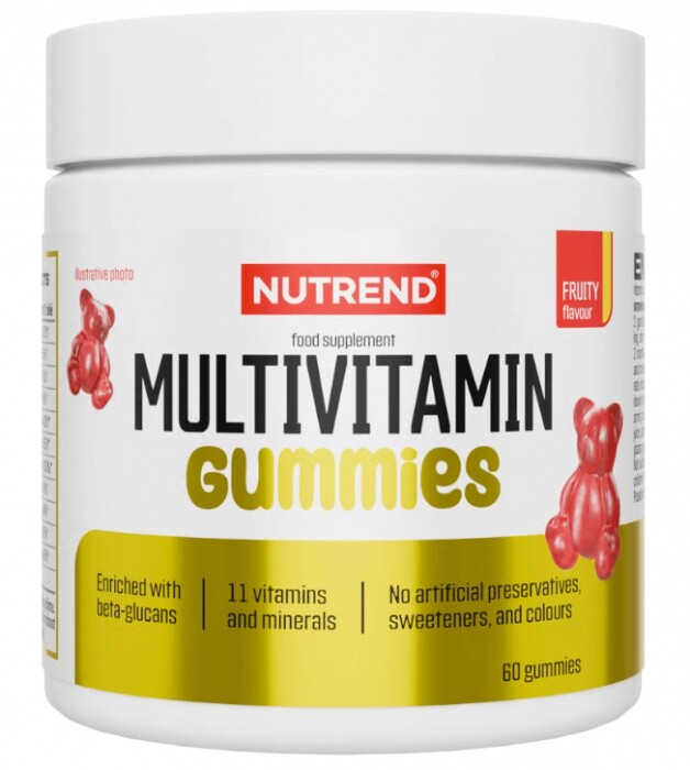 Nutrend multivitamin gummies 60 želé - ovocné