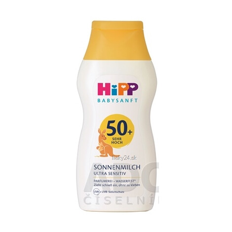 HiPP BABYSANFT Mlieko proti slnku SPF50+