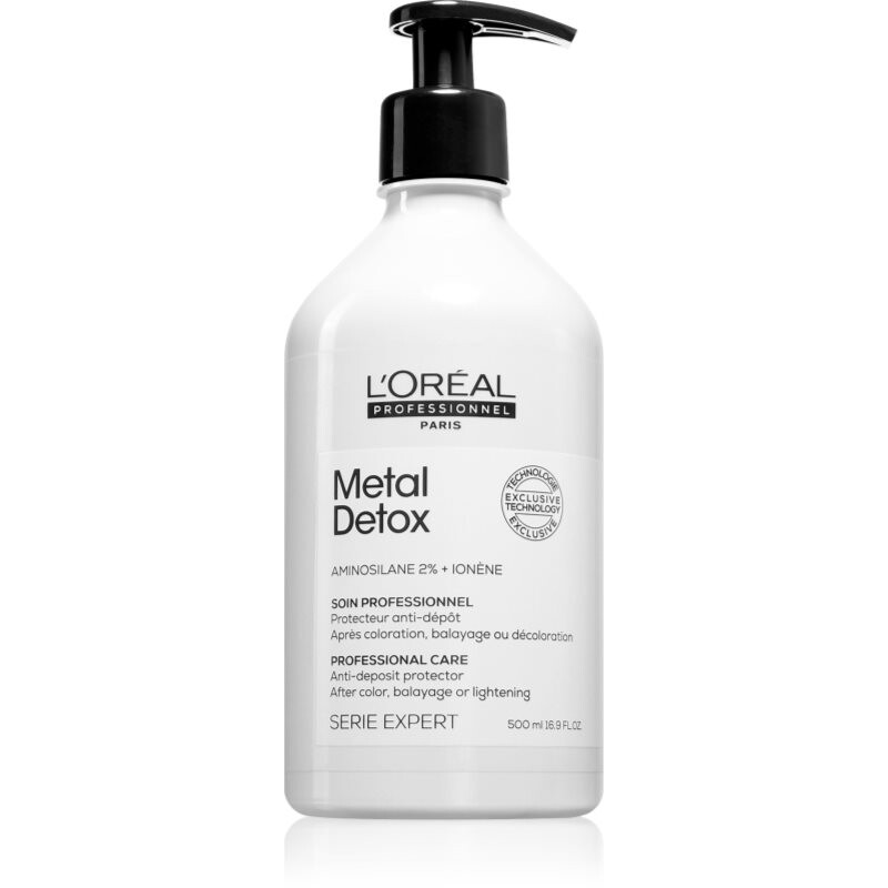 L’Oréal Professionnel Serie Expert Metal Detox ochranná starostlivosť pre farbené vlasy 2 % Aminosilane 500 ml