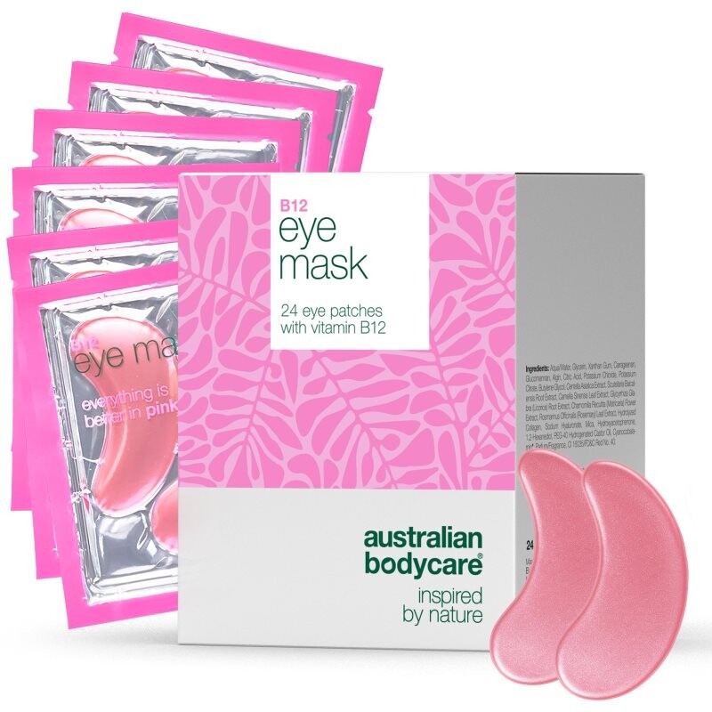 Australian Bodycare B12 hydrogélová maska na očné okolie s vitamínom B12 24 ks
