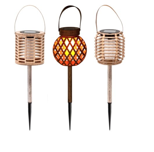 Chomik Záhradná solárna lampa ANTIQUE SOL4399 | 3 ks mix