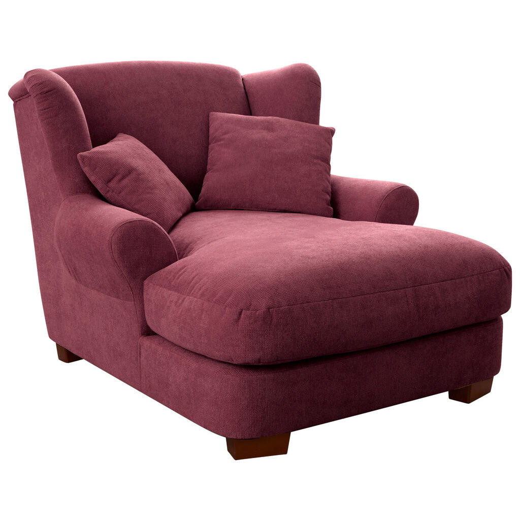 Sit & More XXL KRESLO, textil, tmavočervená