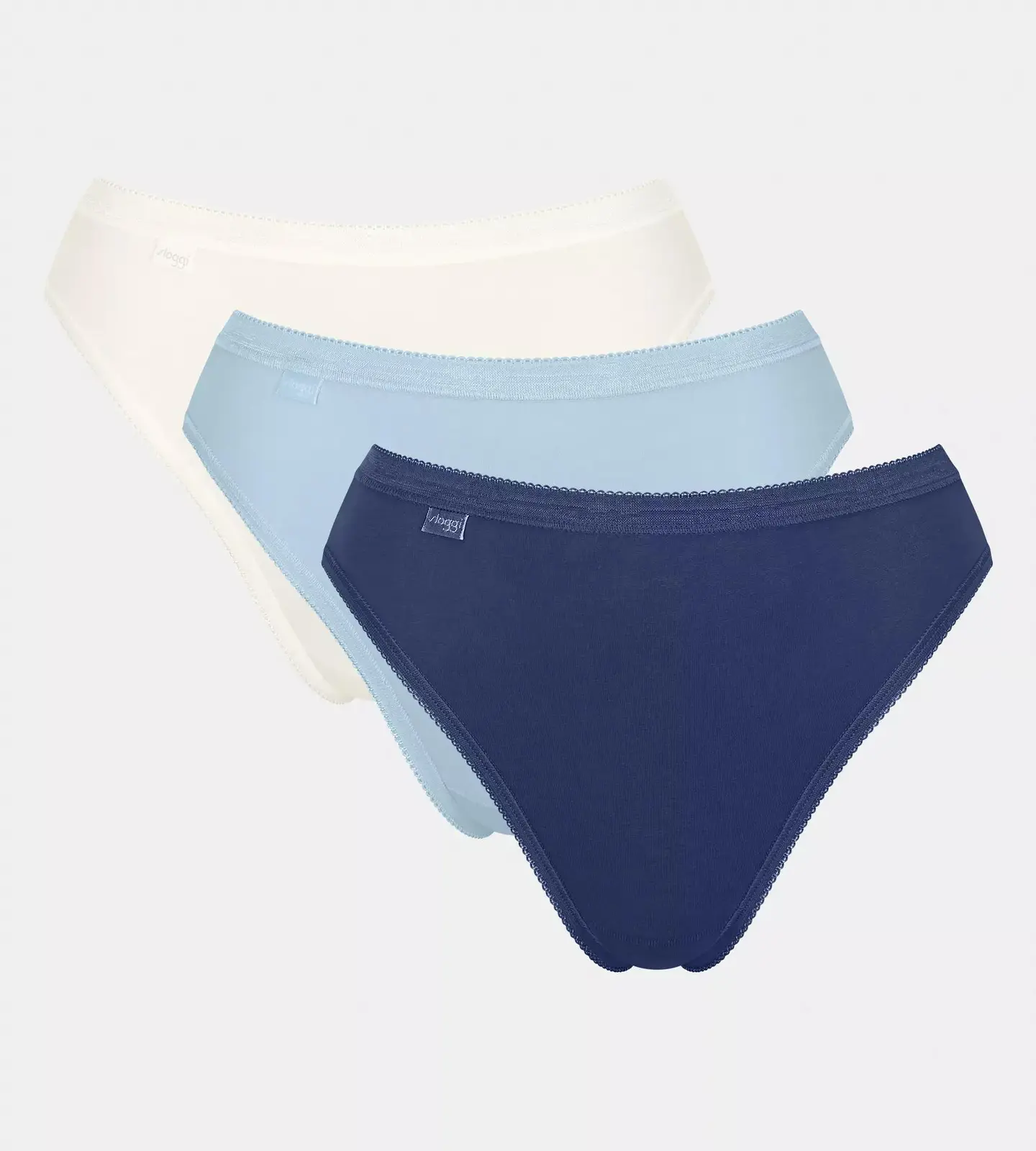 Dámske nohavičky Basic+ Tai C3P - neznáme - modrá kombinácia V020 - SLOGGI MULTIPLE COLOURS 20 46