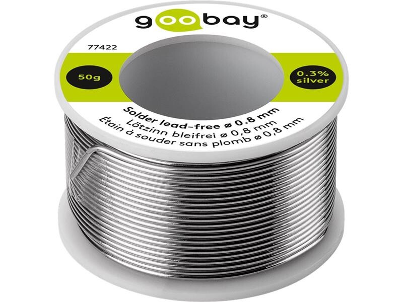 Cín 0,8 mm 50 g 99,3%Sn 0,7%Cu GOOBAY 77422