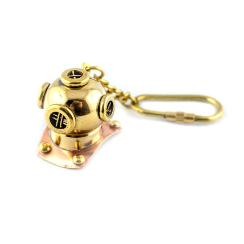 Prívesok na kľúče Potápačská prilba 2 - zlatý