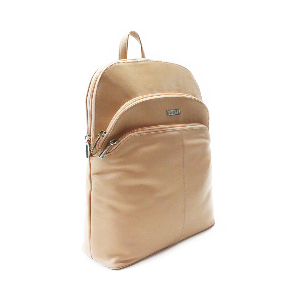 Kožený batoh Arwell 8955 - coyote