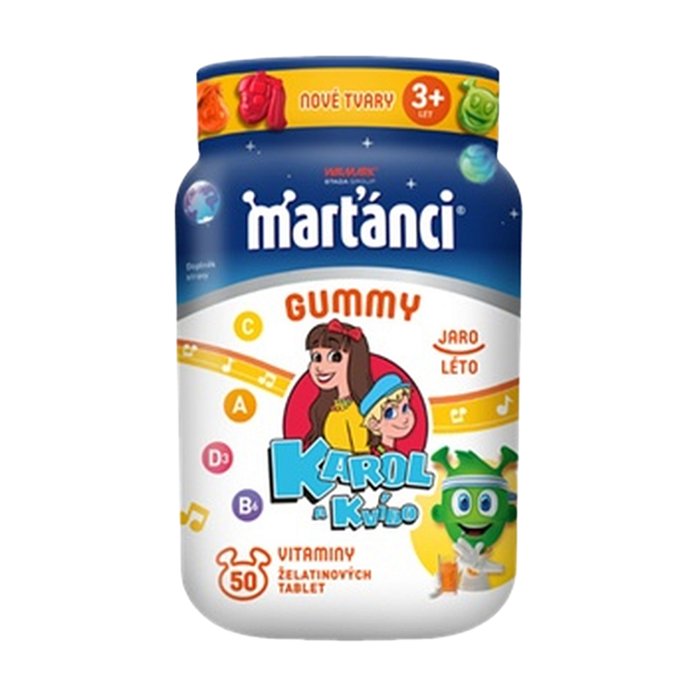 WALMARK Gummy Karol a Kvído 50 tabliet + samolepky