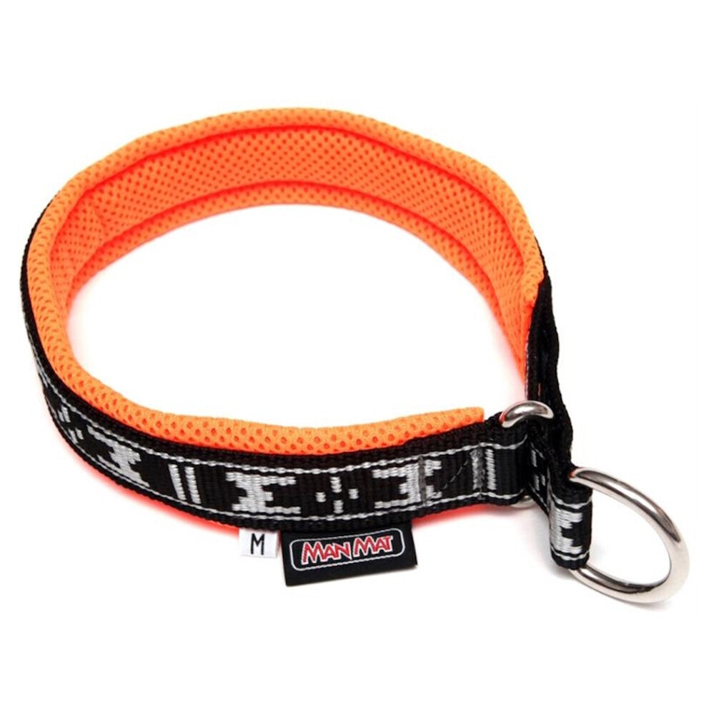 MANMAT Polstrovaný obojok pre psov oranžová 1 ks, Veľkosť: EXL