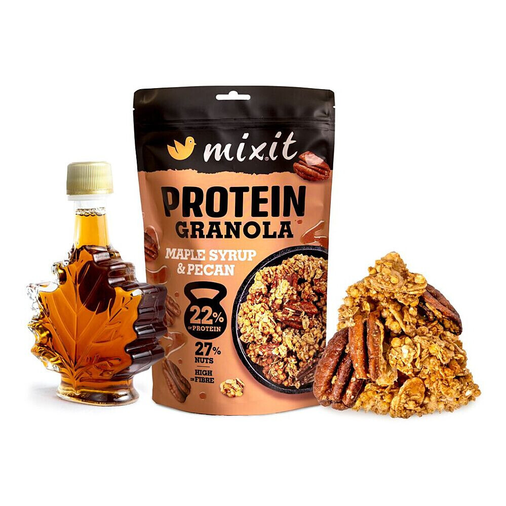 MIXIT Proteínová granola z pece javorový sirup a pekány 350 g