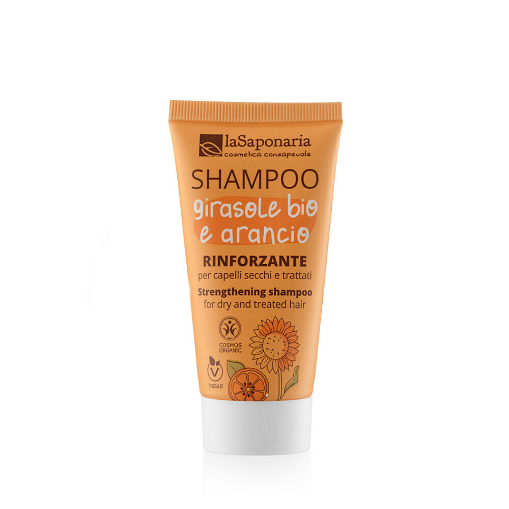 LA SAPONARIA Šampón so slnečnicou a sladkým pomarančom BIO 30 ml