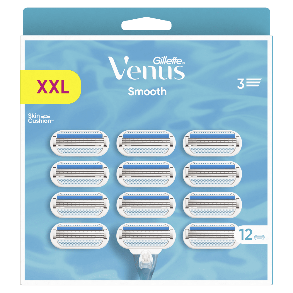 GILLETTE Venus Smooth Náhradné hlavice 12 ks, poškodený obal