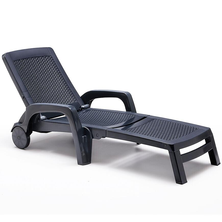 Záhradné ležadlo Miami grafit