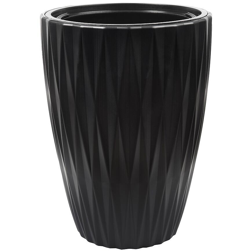 Kvetináč Caro Slim 30 čierna 5820-084